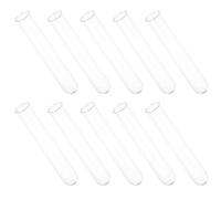 NUOBESTY Lot de 10 Éprouvettes en Verre Transparent 2 CM X 12 CM Bord Roulé Bouteilles Professionnelles Multi-Usages pour Expériences Scientifiques et Conservation de Liquides