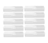 NUOBESTY Lot de 10 Étuis à Lames en Plastique pour Élimination des Rasoirs, Boîte de Rangement Portable et Petite pour Usage Quotidien sur Bureau