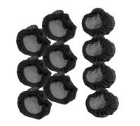 NUOBESTY Lot de 10 Filets à Cheveux Noirs Taille 10 CM pour Chignons de Danseuse Accessoires Légers et Invisibles pour Femmes et Jeunes Filles Couvre-Chignons Adaptés aux Ballets et