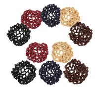 NUOBESTY Lot de 10 Filets à Cheveux pour Chignons de Ballet Invisibles Multicolores Accessoires Légers et Résistants pour Danseuses Infirmières et Usage Quotidien