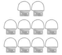 NUOBESTY Lot de 10 poignées de rechange en métal - Poignées robustes pour poubelles - Anneaux de traction en fer pour seaux, boîtes à outils et conteneurs à déchets extérieurs