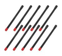 NUOBESTY Lot de 10 Rallonges de Valve pour Pneu 150Mm en Plastique Noir Tige de Valve Droite Étanche Accessoires de Gonflage Universels pour Voiture Vélo et Utilitaire