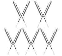 NUOBESTY Lot de 10 Stylets Résistifs pour Écrans Tactiles avec Cordon à Ressort Anti-Perte Stylets Universels pour Tablette et Smartphone Écriture Manuscrite et Dessin Précis Accessoires