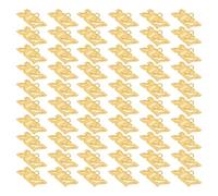 NUOBESTY Lot de 100 Breloques Pendentifs en Alliage Or pour Fabrication de Bijoux Diy, Surface Électroplaquée Polie, Accessoires Élégants pour Colliers du Nouvel An 2027