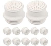 NUOBESTY Lot de 12 Buses en Céramique pour Lampe à Pétrole Pièces de Rechange Solide pour Brûleur de Lampe de Randonnée Fourniture Pratique pour Éclairage Extérieur et Camping