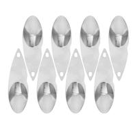 NUOBESTY Lot de 12 Cuillères à Creuser Kiwi en Acier Inoxydable Outil de Sculpture de Fruits Ergonomique Boule de Fruits Pratique Cuisine et Dessert