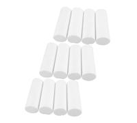 NUOBESTY Lot de 12 cylindres en mousse blanche de 15 cm en polystyrène pour modélisation, projets artistiques éducatifs et bases florales, surface lisse à peindre et construction légère