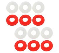 NUOBESTY Lot de 12 Joints D’étanchéité pour Bouchons à Clapet, en Plastique Robuste, Rouge et Blanc, Adaptés aux Bouteilles à Bascule, pour Remplacement et Étanchéité de Bouteilles de