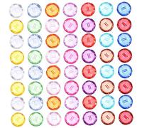 NUOBESTY Lot De 150 Boutons Transparents Pour Vêtements Couture Tissu Cristal Transparents Colorés Uniques Petits Boutons Artisanaux En Résine Colorée