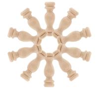 NUOBESTY Lot de 18 Embouts Pilier en Bois Massif Brut, Mini Colonnes Romaines Décoratives 6x1,8 Cm pour Meubles, Balustres D’escalier et Accessoires Artisanaux, Décor Vintage pour