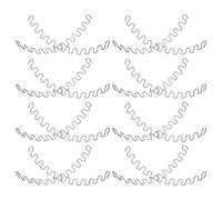 NUOBESTY Lot de 18 Pièces de Ressorts pour Fauteuil Inclinable et Canapé en Métal Forme Serpent Haute Élasticité Résistance à l'usure Réparation DIY Mobilier