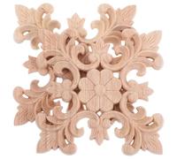 NUOBESTY Lot De 2 Appliques en : Appliques Décoratives en pour Meubles - Appliques en Sculptées À La Main pour Porte De Lit, Armoire, Penderie