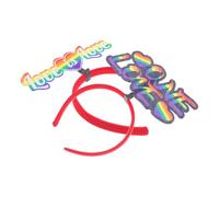 NUOBESTY Lot de 2 Bandeaux Arc-en-ciel pour Femmes et Filles, Couvre-chefs de Cœur, Accessoires de Fête et Carnaval, Bandeaux de Fierté Colorés, Légers et Confortables pour Célébrations