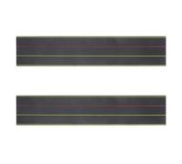 NUOBESTY Lot de 2 bandes magnétiques pour tableau blanc - 35 x 5 pouces - Bandes magnétiques effaçables à sec, quatre lignes, trois grilles, réutilisables - Fournitures scolaires