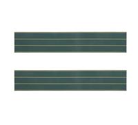 NUOBESTY Lot de 2 bandes magnétiques pour tableau blanc - 35 x 5 pouces - Bandes magnétiques effaçables à sec, quatre lignes, trois grilles, réutilisables - Fournitures scolaires pour la rentrée