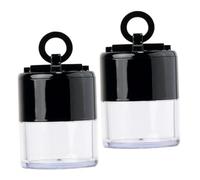 NUOBESTY Lot de 2 Boîtes à Poudre Compactes 5 G avec Houppette Intégrée Récipient Portable Étanche pour Maquillage pour Voyage et Usage Quotidien