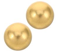NUOBESTY Lot de 2 Boules en Laiton de 2 CM pour Bain d'oiseaux Extérieur Sphères en Cuivre Pur sans Plomb pour Bassin Circulaire Nettoyant Naturel pour Eau de Bain d'oiseaux de Jardin et