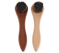 NUOBESTY Lot de 2 brosses de bain pour animaux de compagnie : brosses de bain à poils doux avec manche en bois pour hamsters et cochons d'Inde - Ensemble de de pour petits animaux