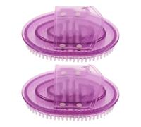 NUOBESTY Lot de 2 brosses de massage méridien en silicone - outil de massage des méridiens, compact et portable - accessoires corporels en silicone pour gym et voyage