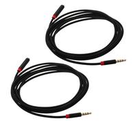 NUOBESTY Lot de 2 Câbles Audio Rallonge Jack Casque 3M Mâle vers Femelle Câble Microphone Spiralé Trs Compatible pour Studio Jeux Vidéo et Réunions Professionnelles