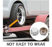 NUOBESTY Lot de 2 Cache-Poussière pour Roulement de Remorque en Aluminium Couvercle Étanche Anti-Poussière 6000 Lbs Protection pour Moyeu de Remorque Bateau Joint D’Huile Solide