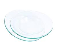 NUOBESTY Lot de 2 Coupelles en Verre Transparent pour Chauffe-Cire Plateau Lisse pour Fondants de Cire Parfumés Coupelle de Rechange Compatible Brûleur Aromathérapie Facile à Nettoyer