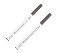 NUOBESTY Lot de 2 Crayons à Sourcils Liquides Micro-Fourchette Waterproof Couleur Chestnut Stylo à Sourcils à Quatre Pointes pour Maquillage Yeux Naturel Tenue Longue Durée Imperméable