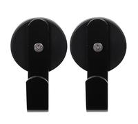 NUOBESTY Lot de 2 Crochets Magnétiques Noirs 65 CM pour Couronnes Crochets de Rangement Muraux Puissants Cintres Magnétiques Polyvalents Cuisine et Maison Support Mural Solide