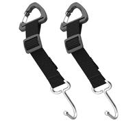 NUOBESTY Lot de 2 Crochets Métalliques Cachés pour Appui-Tête de Voiture Crochet pour Siège Auto Robuste en Acier Inoxydable Amovible et Polyvalent pour Suspendre Paquet Manteaux et