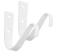 NUOBESTY Lot de 2 Crochets Muraux en Fer Blanc 115 CM pour Paniers à Fleurs Suspendus Supports pour Plantes Suspendues Résistants aux Intempéries Intérieur et Extérieur Fixation Murale