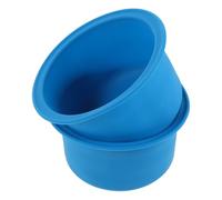 NUOBESTY Lot de 2 Doublures Réutilisables en Silicone pour Chauffe-cire, Bol Intérieur Antiadhésif 12 X 6,5 Cm, Démoulage Facile, Résistantes la Chaleur, Adaptées pour Fondants Parfumés