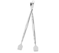 NUOBESTY Lot de 2 Extracteurs de Points Noirs en Acier Inoxydable Outil de Beauté Visage Grattoir à Pores Léger et Précis Adapté au Soin Facial Quotidien sans Risque d'Irritation