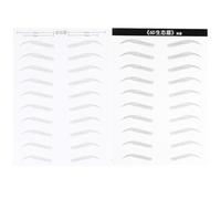NUOBESTY Lot de 2 Feuilles 20 Paires D’Autocollants pour Sourcils Imperméables 6D Effet Poils Naturels Patch de Sourcil Artificiel pour Maquillage Précis pour Femmes