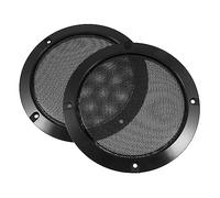 NUOBESTY Lot De 2 Filets De Haut-parleurs Audio 13 Cm Noirs, Protection Plastique Pratique pour Caisson De Basses Voiture, Accessoires De Modification Audio Automobile