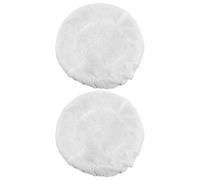 NUOBESTY Lot de 2 Housses en Tissu Blanc 25x8 Cm pour Panier, Doublure de Fermentation Respirante, Accessoires de Pâtisserie Idéals pour Cuisson et Levée de Pâte, Linge Boulangerie