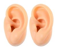 NUOBESTY Lot de 2 Modèles D’Oreilles Gauche en Silicone pour Présentation de Bijoux Accessoires D’Affichage Auriculaire Moules Légers et Solide Adaptés aux Exercices de Perçage et Soins