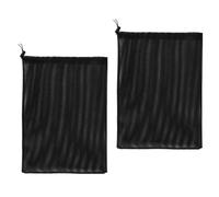 NUOBESTY Lot de 2 Paquet Filtrants en Maille Polyester Noir 31X41 CM pour Pompe de Bassin et Piscine Paquet de Protection Solide Anti-Débris Accessoire Filtration