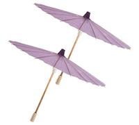 NUOBESTY Lot De 2 Parapluies en Papier À Faire Soi-Même 11 81 Pouces Blancs Et Vierges pour Décoration Accessoires De Photographie Créatifs Violet