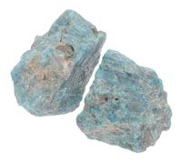 NUOBESTY Lot de 2 Pierres Décoratives en Cristal Naturel Bleu-Gris, Petits Cailloux pour Décoration de Jardin et Aquarium, Décor Artisanal, Décor de Table et Aménagement Extérieur