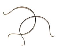 NUOBESTY Lot de 2 Poignées de Théière Remplaçables en Métal Couleur Cuivre Ancien Grosse et Petite Taille Poignée Résistante à L'Usure pour Bouilloire Domestique Accessoire Pratique