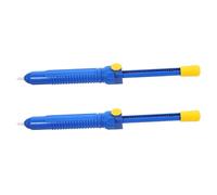 NUOBESTY Lot de 2 Pompes à Dessouder Manuelles Grandes Bleues Outil d'Aspiration de Soudure Puissant en Plastique Pompe d'Extraction de Soudure Portable pour Aide au Dessoudage et