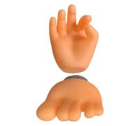 NUOBESTY Lot de 2 Porte-brosses à Dents Ventouse, Support Mural pour Doigt et Orteil, Design Original en Plastique Solide, Fixation sans Perçage pour Salle de Bain, Rangement Pratique