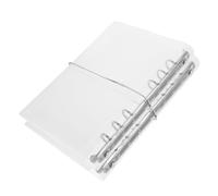 NUOBESTY Lot De 2 Protège-Documents A6 Classeur À 6 Anneaux Classeur De Scrapbooking Couverture En Polypropylène Transparent