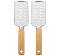 NUOBESTY Lot de 2 Râpes à Fromage Multifonctions en Acier Inoxydable, Ustensiles Cuisine Créatifs pour Râper Fromage, Légumes et Pommes de Terre, Accessoire Pratique pour Couleur Aléatoire