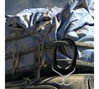 NUOBESTY Lot de 2 Sangles D’Arrimage Élastiques en Caoutchouc avec Crochets Métalliques Tendeurs Plats 23 CM Résistants aux Intempéries pour Fixation Bâches Camions Remorques et