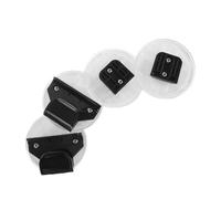 NUOBESTY Lot de 2 Set de Connecteurs en Plastique Noir pour Barrière de Sécurité Garçon et Filles, Kit D’adaptateurs Rétractables pour Fixation Porte Intérieure, Accessoires de Clôture