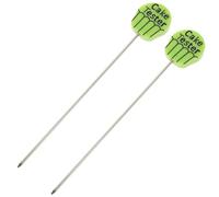 NUOBESTY Lot de 2 Sondes de Cuisson Réutilisables en Acier Inoxydable pour Testeur à Gâteau Bâtonnets de Test Ergonomiques pour Cupcakes Muffins et Pâtisseries Maison