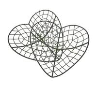 NUOBESTY Lot de 2 Supports Cœur en Grille pour Couronnes de Fleurs Base Stable pour Compositions Artisanales Cadre Décoratif Rose Décoration Saint-Valentin Mariage et Fête Fournitures