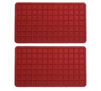 NUOBESTY Lot de 2 supports de fer à repasser en silicone - Station d'isolation thermique - Tapis de support pour table à repasser, plateau isolant anti-brûlure pour fer à vapeur