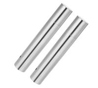 NUOBESTY Lot de 2 Tubes de Rangement Cylindriques en Acier Inoxydable 30 Cm X 5 Cm pour Brochettes de Barbecue, Support Brochette Inox Portable, Accessoire Ustensile Barbecue Extérieur,